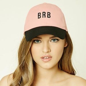 FOREVER 21 BRB PINK DAD HAT